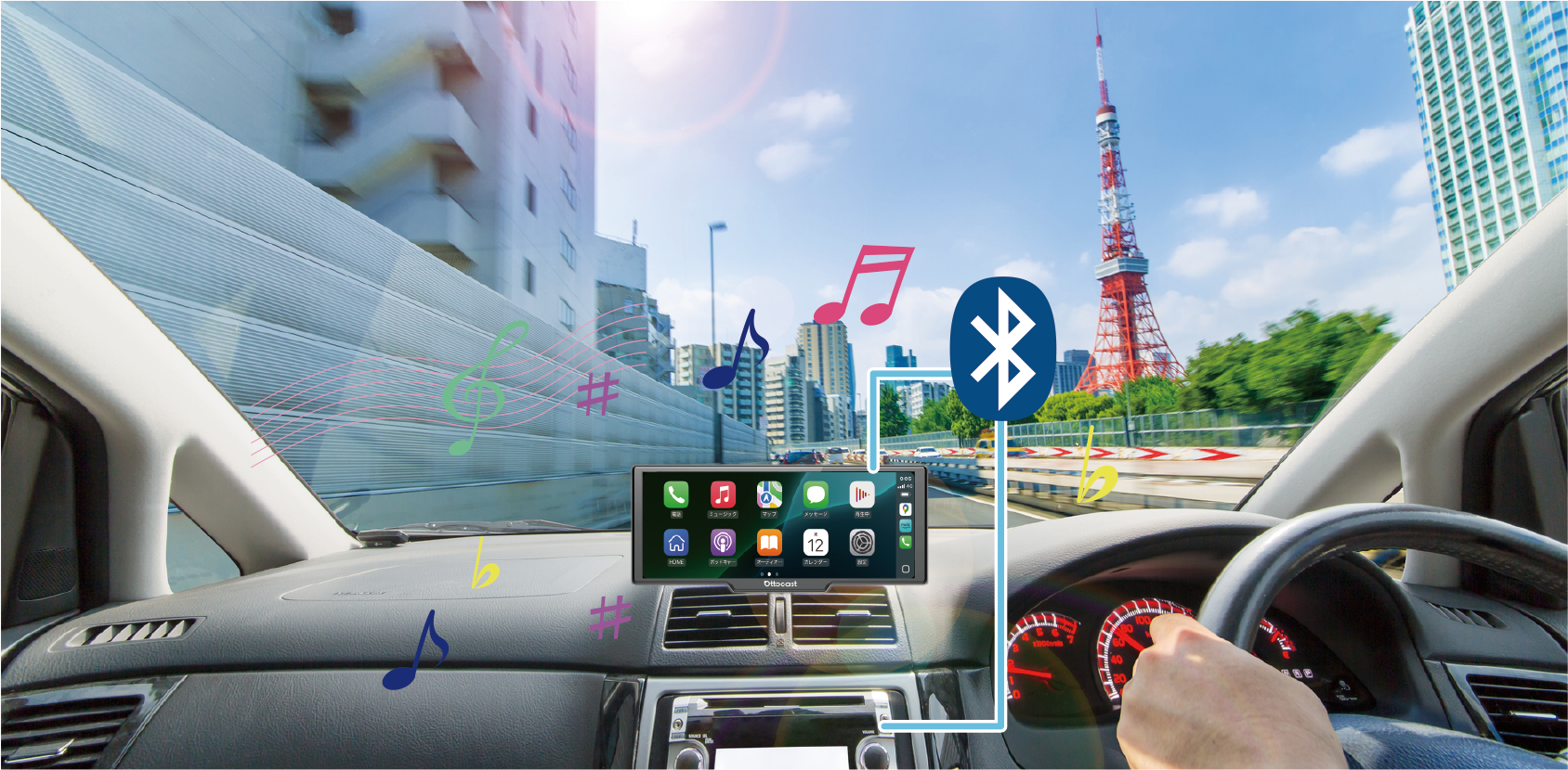Bluetooth カー接続イメージ